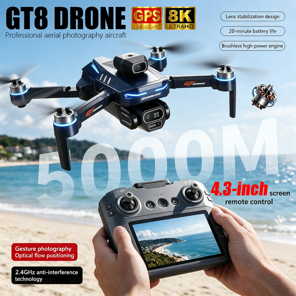 Drone Lidar - NUOVO Drone RC GT8 HD 4K