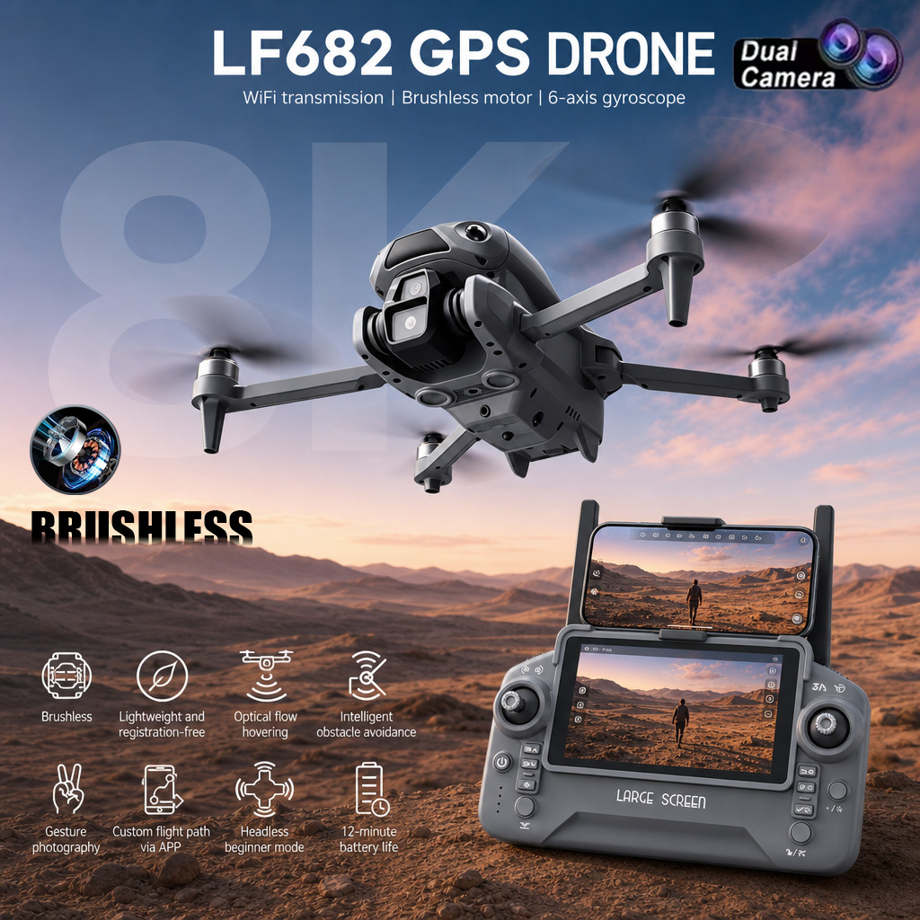 Nuovo Drone LF682 con Doppia F - Drone Lidar recensione e prezzo